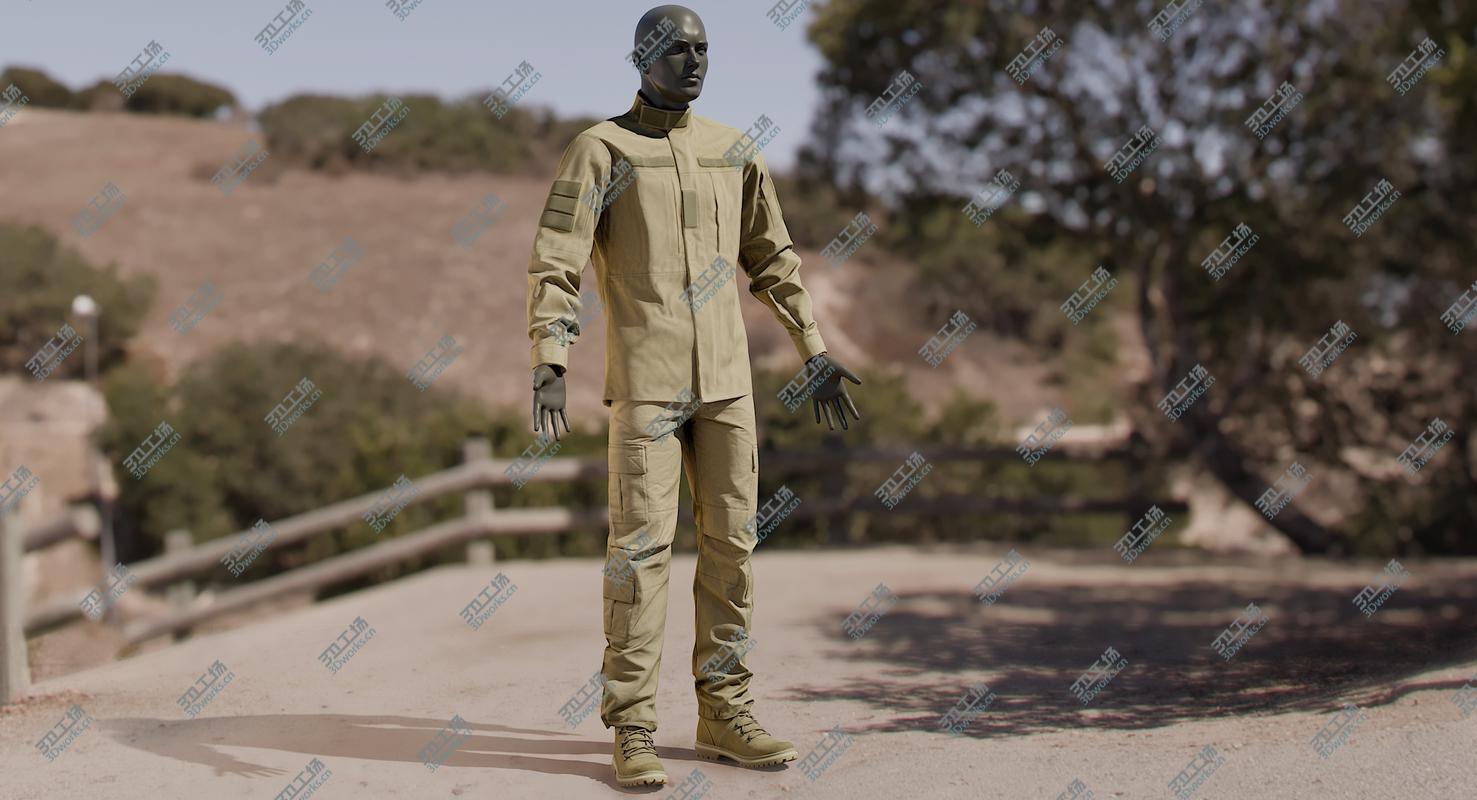 images/goods_img/20210313/Military Uniform With Boots Desert (2 cloth sides) 3D model/2.jpg